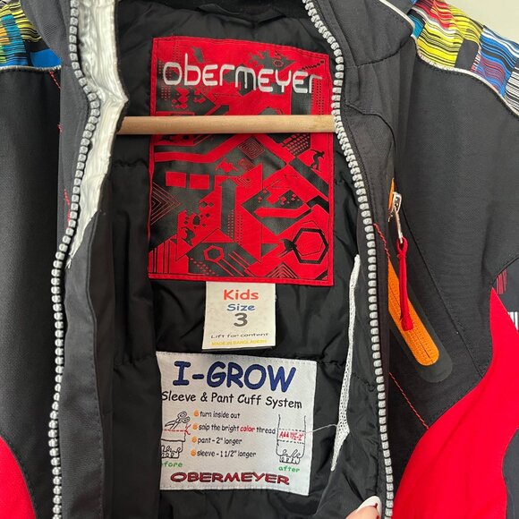 Obermeyer Snowsuit Youth Size 3 I-Grow Adjustable One Piece Ski Board Retro - Picture 8 of 16